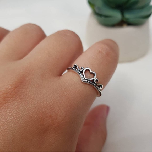 Heart Sterling Silver 925 Ring - Picture 2 of 3